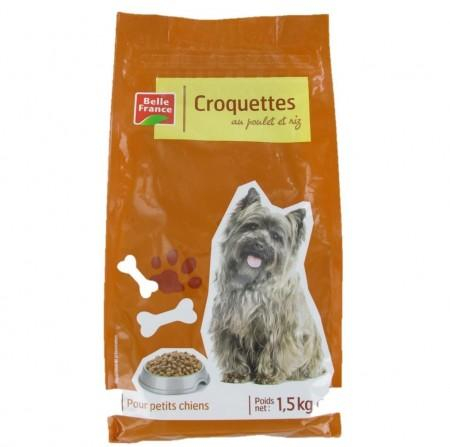 Croquettes for Small Dogs Chicken and Rice 1.5kg - BELLE FRANCE