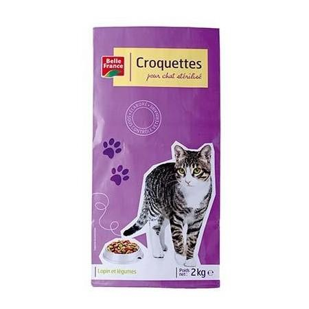 Gesteriliseerde Kattenkroketten Konijn/groenten 2kg - BELLE FRANCE