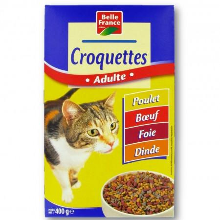 Croquettes Pur Chat Au Poulet 400g - BELLE FRANCE