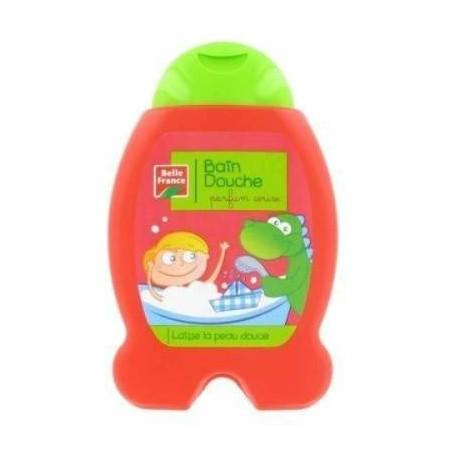 Gel de banho e banho com aroma de cereja para crianças 250ml - BELLE FRANCE