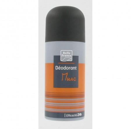 Muskus Aerosol Deodorant Voor Mannen 150ml - BELLE FRANCE