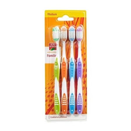 Medium Toothbrush X4 - BELLE FRANCE