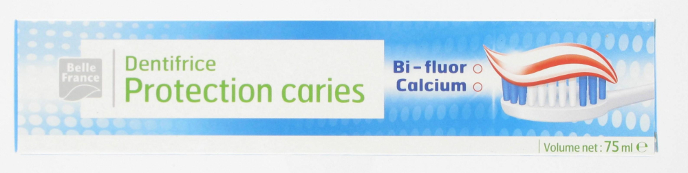 Dentifrice Bi-fluor 75ml - BELLE FRANCE
