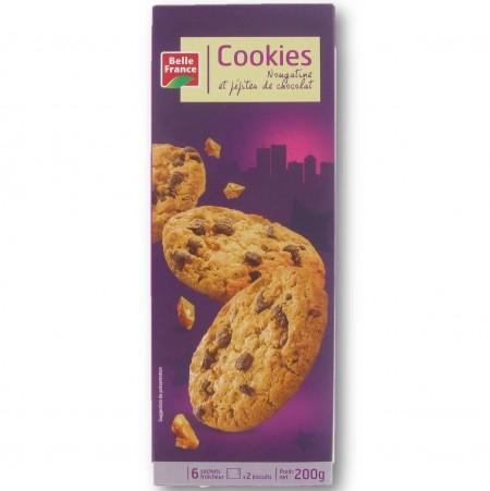 Cookie Nougatine Pépites Chocolat X 12 200g - BELLE FRANCE