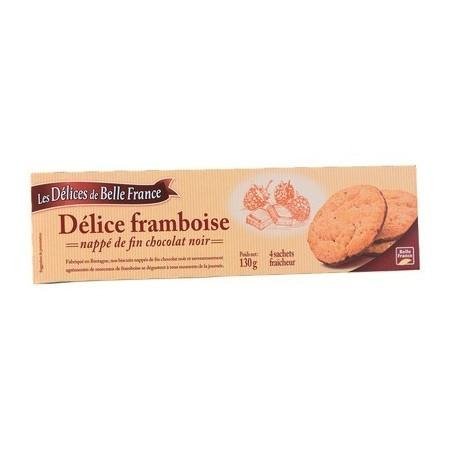 Délice Framboise Nappe Chocolat Noir 130g - Les DÉlices De Belle France