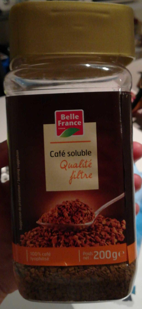 Café Soluble Qualite Filtre Lyophilisé 200g - BELLE FRANCE