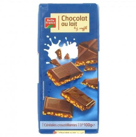 Chocolat Lait Riz Souffle 2x100g - BELLE FRANCE