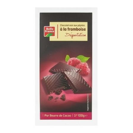 Chocolat Noir Degust Framboise 100g - BELLE FRANCE