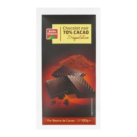 Chocolat Noir Degust 70% Cacao 100g - BELLE FRANCE