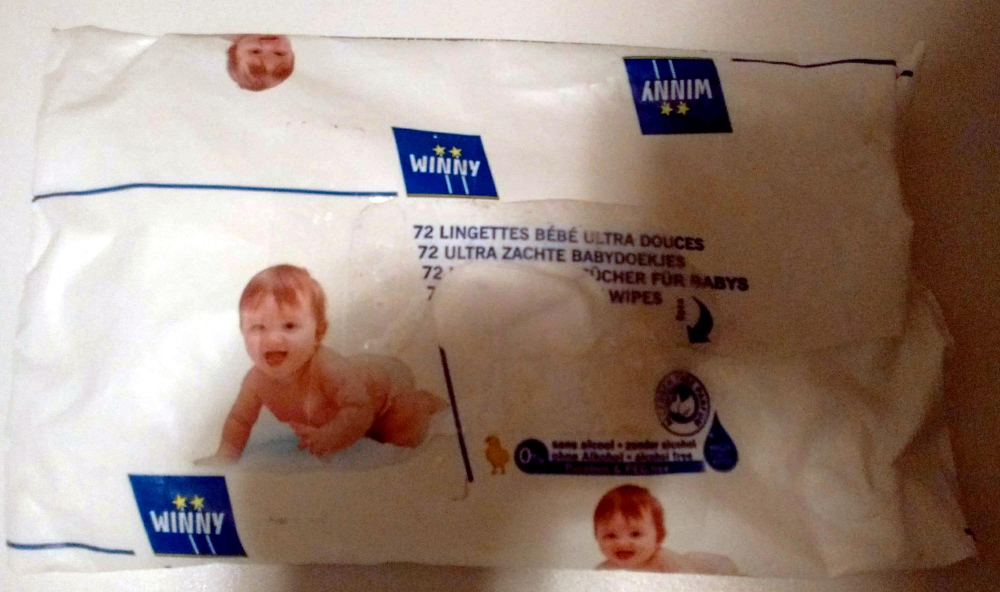 72 toallitas húmedas ultrasuaves para bebé - Winny