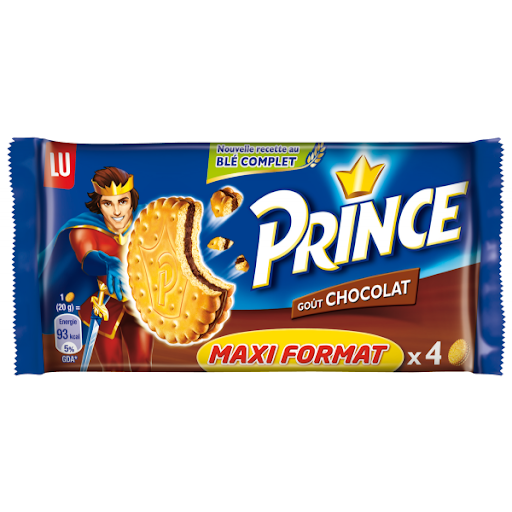 Biscotti tascabili Prince al gusto cioccolato x4 80g - PRINCE