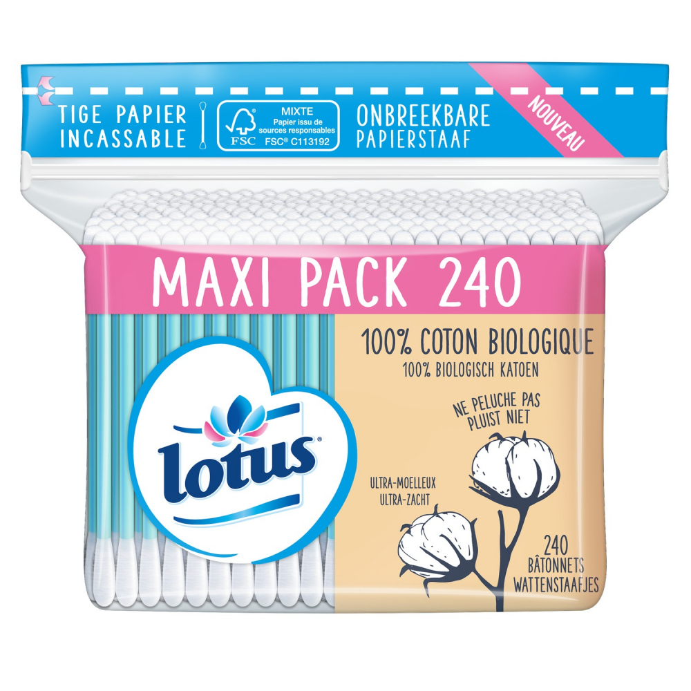 ORGANIC cotton swabs x240 - LOTUS