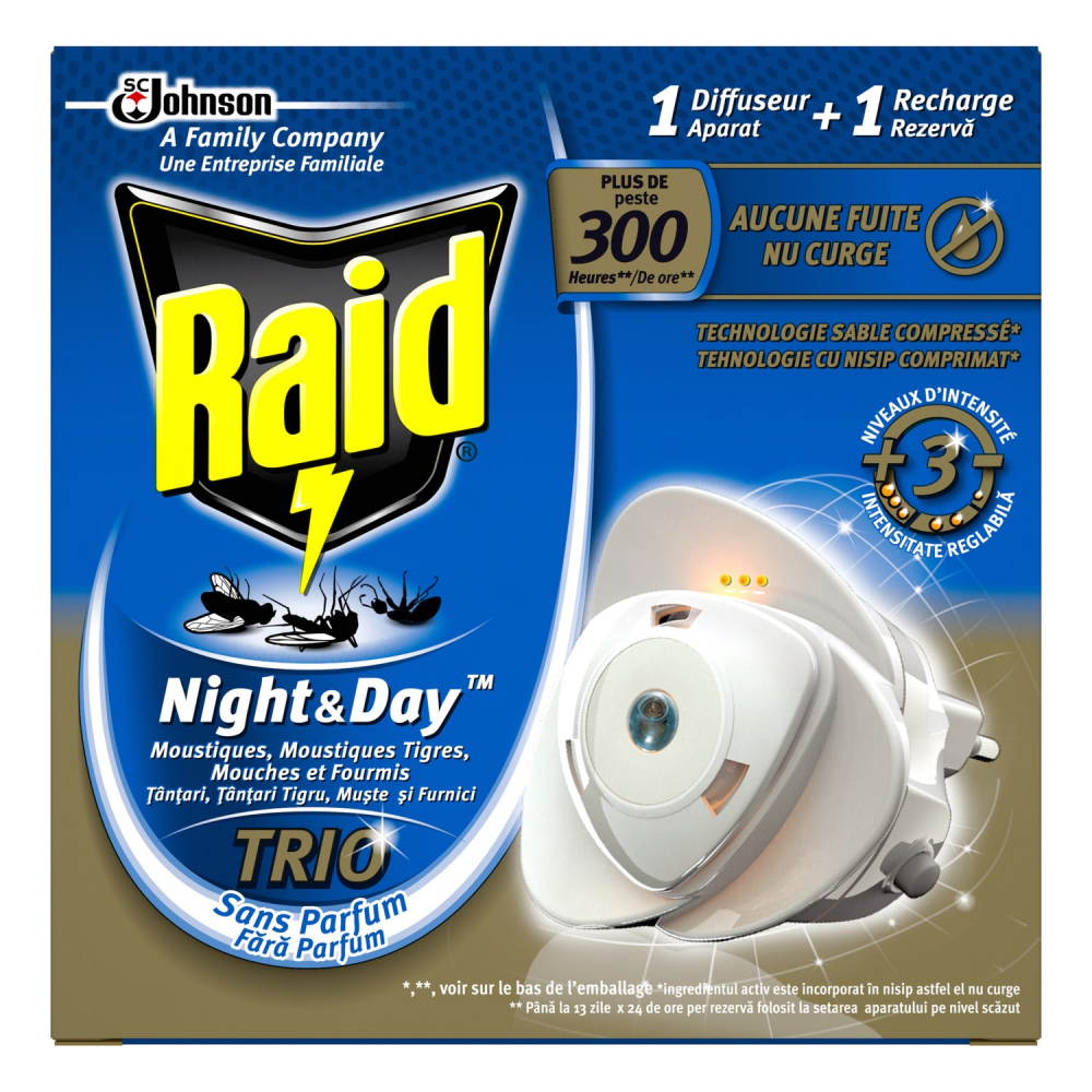 Insecticide night & day Trio - RAID NIGHT