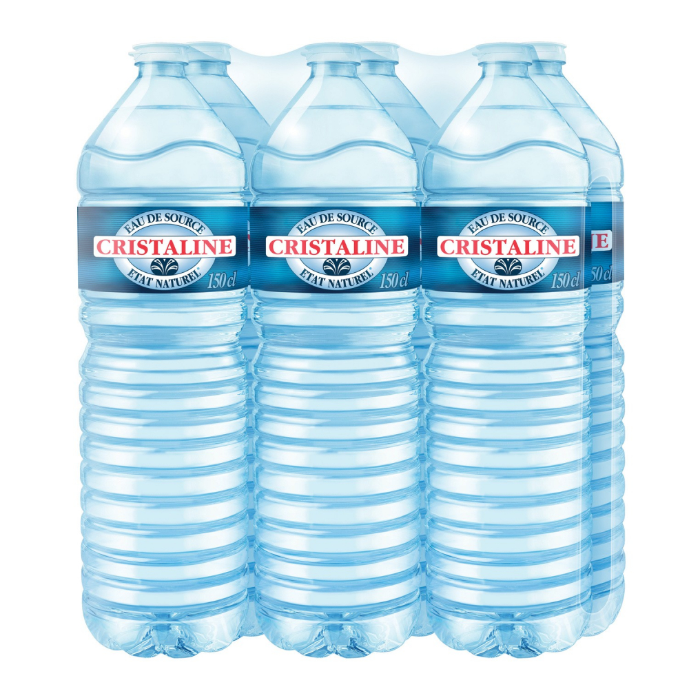 Grossiste Eau de source 6x1,5L CRISTALINE