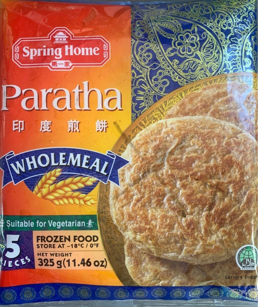 Roti Paratha Farine Complet. 24 X 325 G - Spring Home