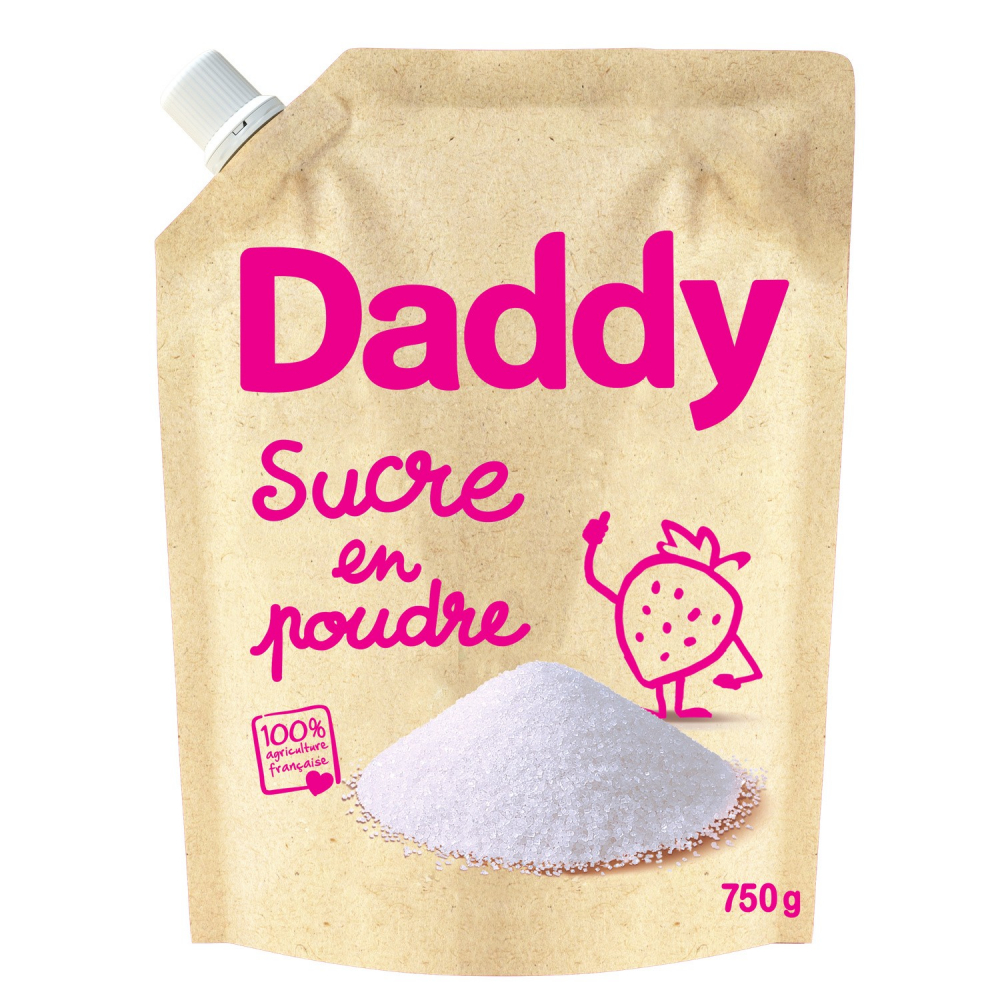 Sucre en poudre kraft 750g - DADDY