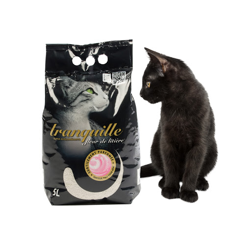 Klontvormende kattenbakvulling bloem 5L - TRANQUILLE