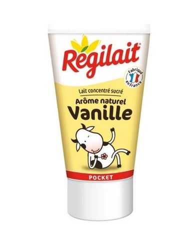 Régilait جيب الحليب المركز في أنبوب الفانيليا - REGILAIT