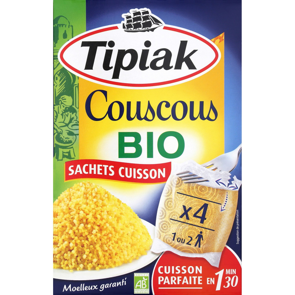 Couscous Tipiak Bio Sc 4x100g