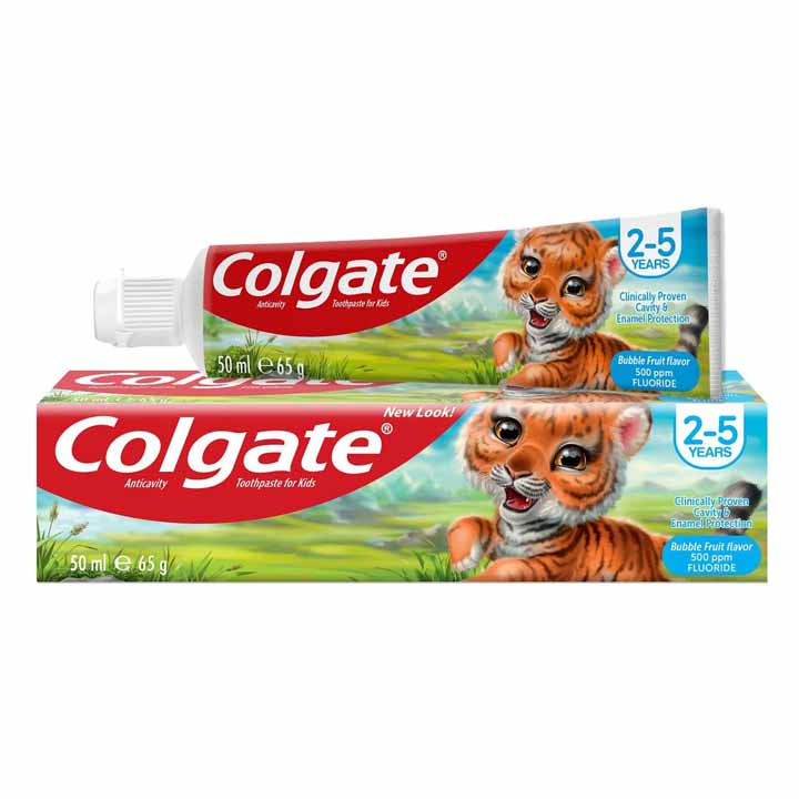 Toothpaste Children 2-5 Years Bubble Fruit Flavor 50 Ml - COLGATE