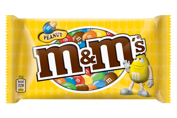 Erdnuss umhüllt von Schokolade Erdnuss 45g - M&M'S