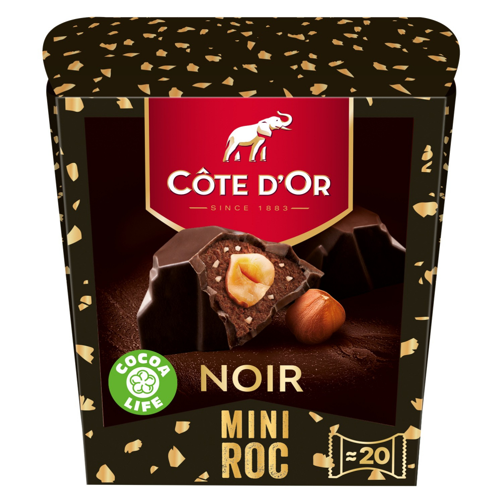 Chocolat noir mini roc 186g - COTE D'OR
