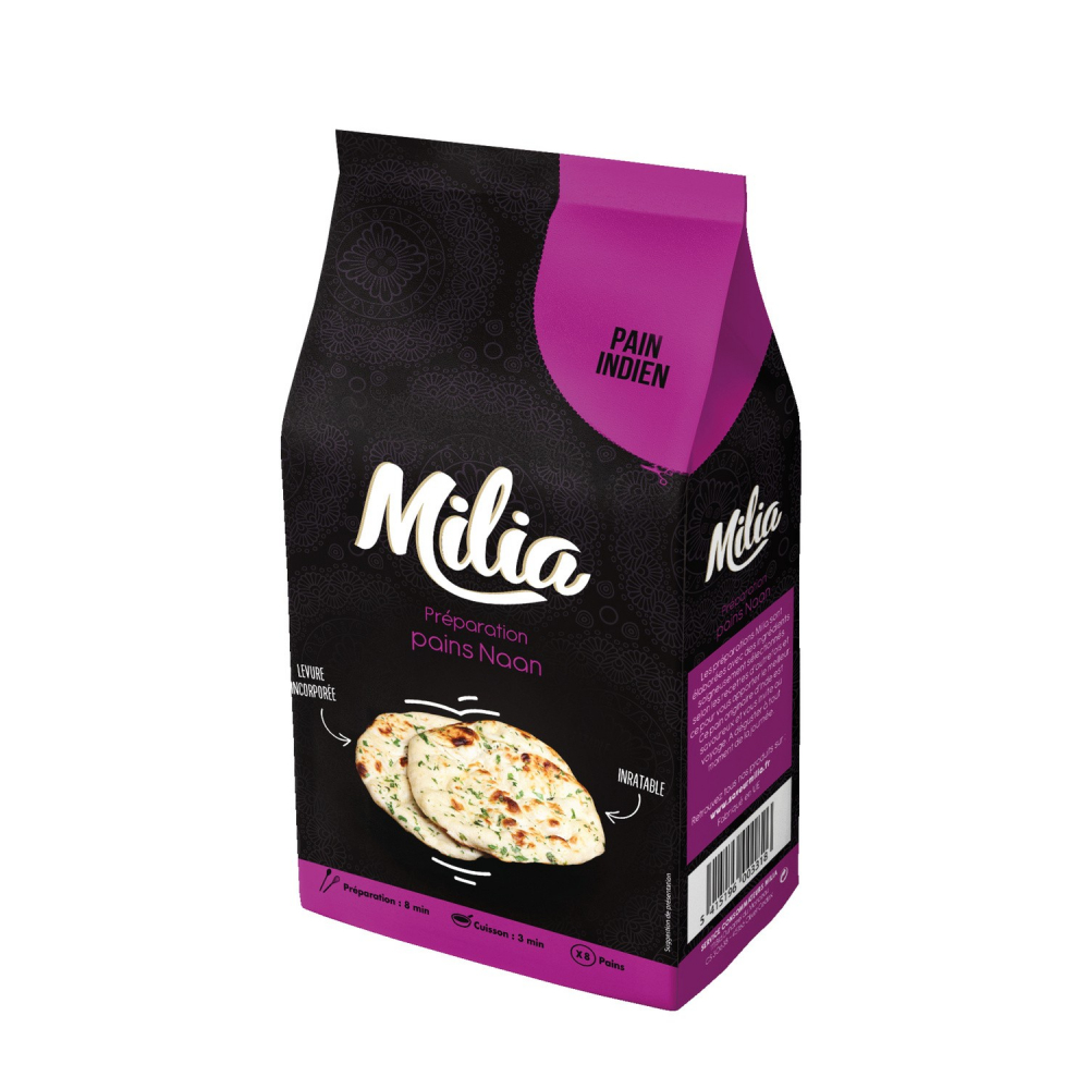 Préparation pain naan 500g - MILIA