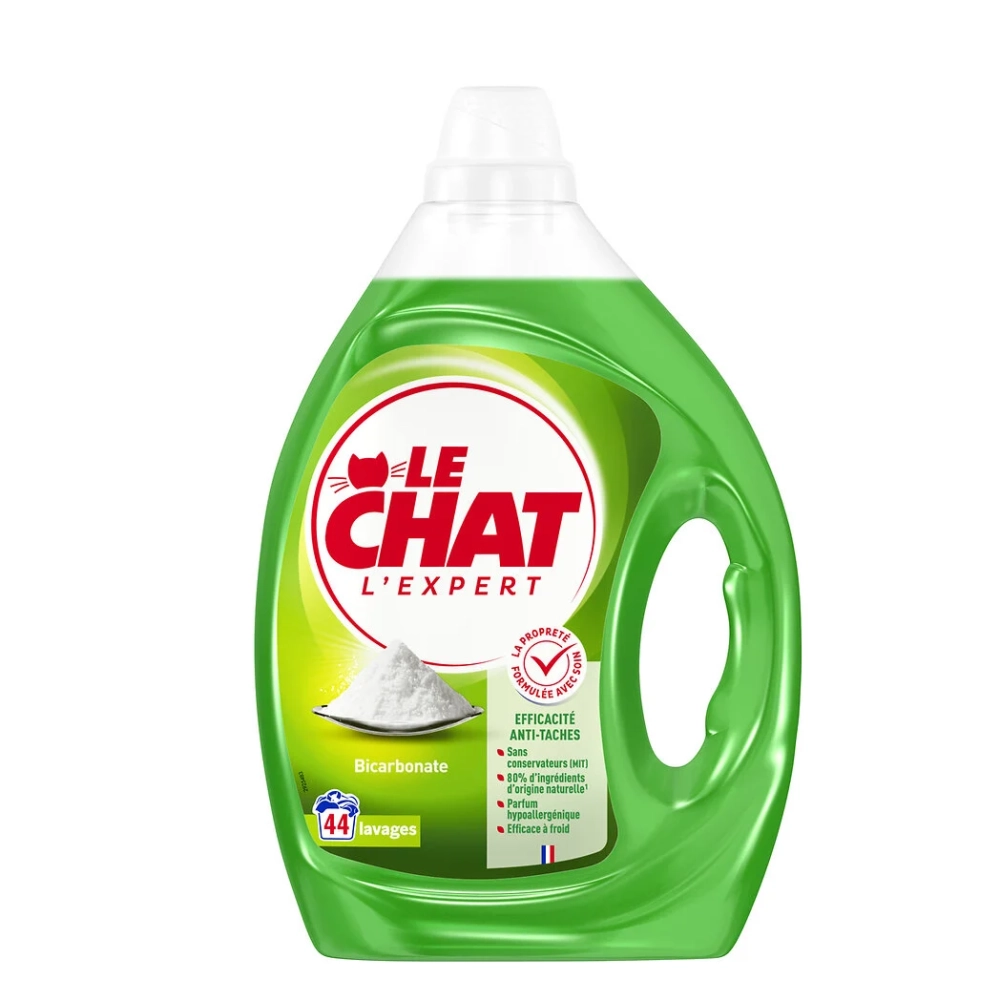 Lessive Liquide l'Expert Bicarbonate 1,98L - LE CHAT