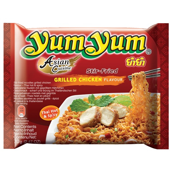 Nouille di pollo alla griglia halal 70g - YUM YUM