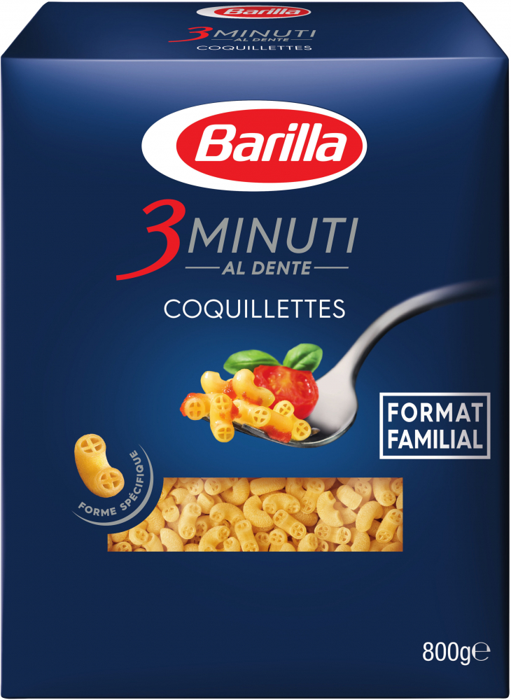 Pâtes Coquillettes Format Familial 3min 800g  - BARILLA