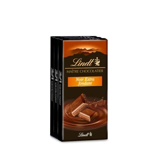 Maître Chocolatier Noir Extra Fondant Lot 3x100 G - LINDT