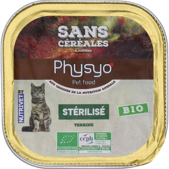 Pâtée pour chats stérilisé 100g - PHYSYO