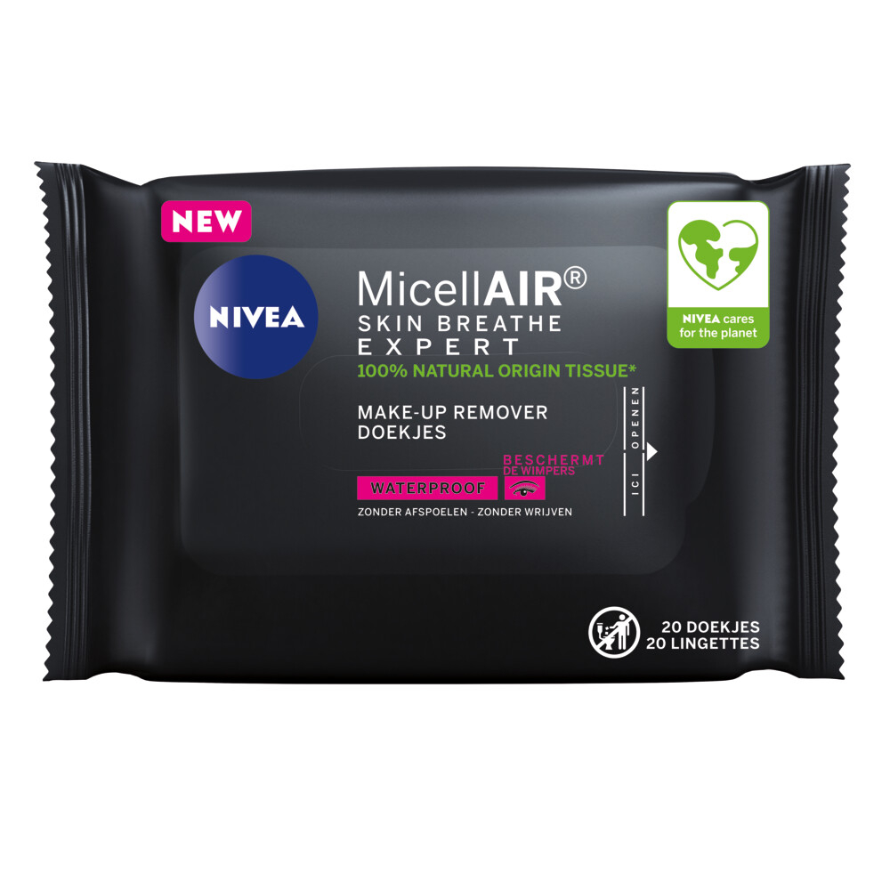 MicellAir Skin Expert Cleansing Wipes 20 Pcs - NIVEA