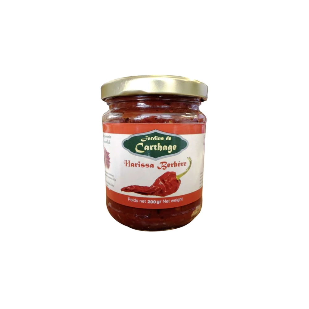 Harissa berbère 200g - JARDINS DE CARTHAGE