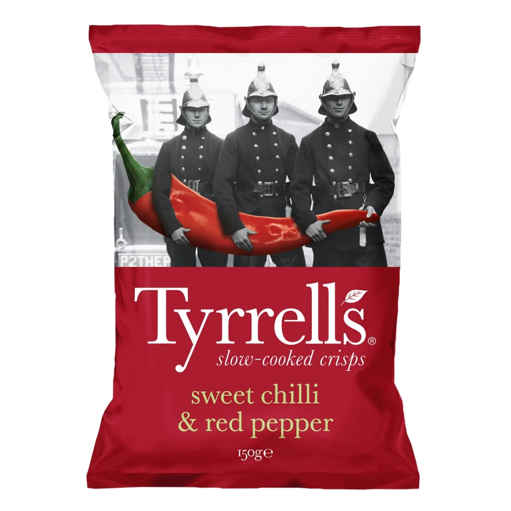 Potato chips soft pepper and pepper, 150g - TYRRELLS