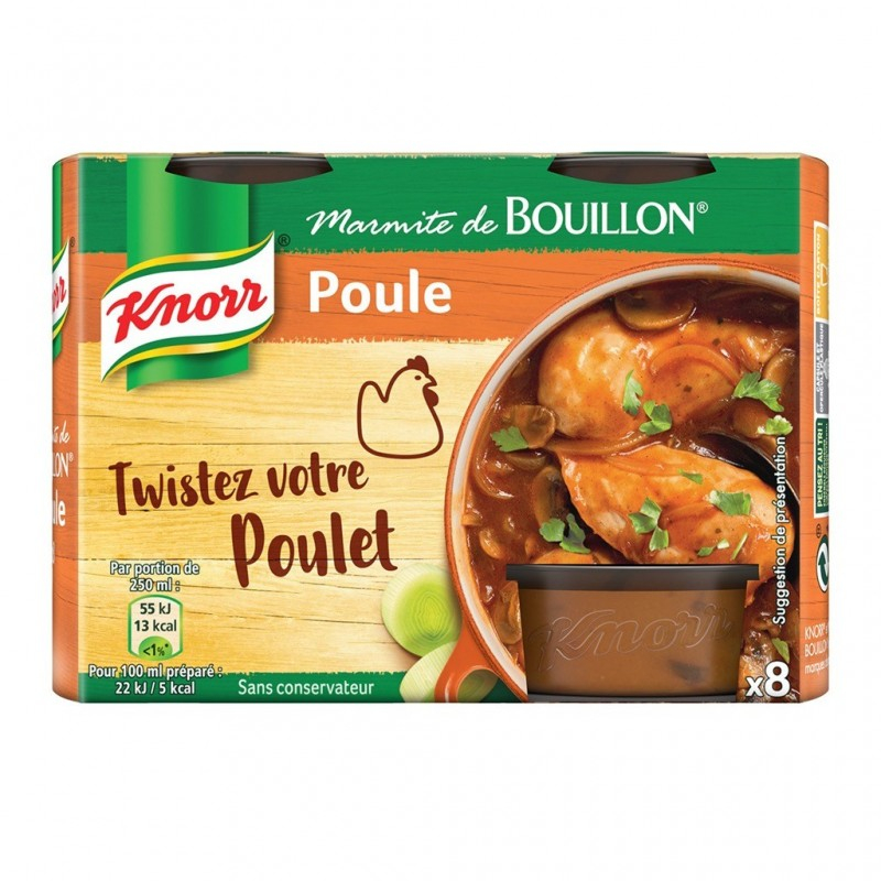 Mayorista de Marmite de bouillon de poule x8 KNORR