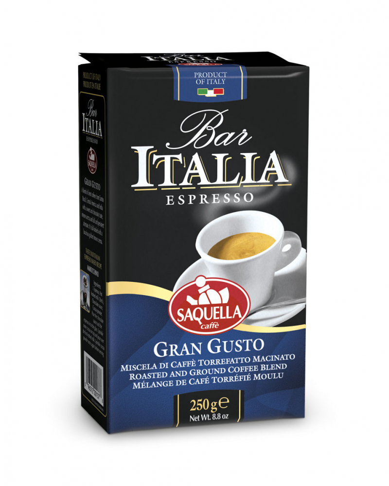 Bar Italia Gran Gusto - Ground Coffee 250 Gr. Vacuum Bag