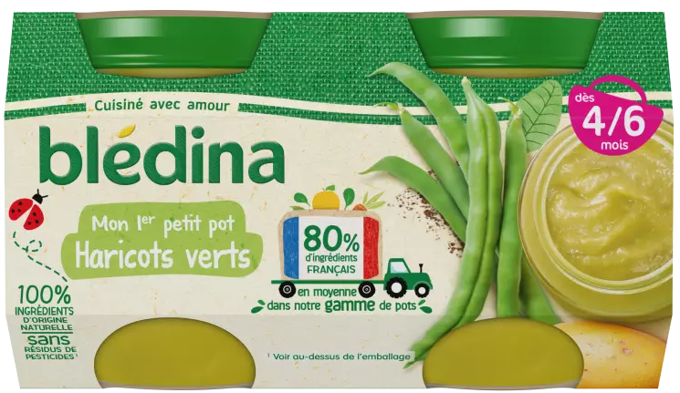 Judías Verdes en Macetas 2x130g - BLEDINA