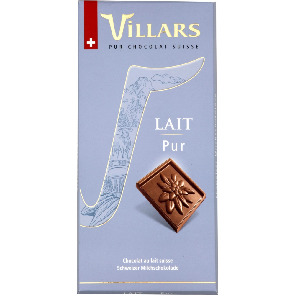 Tafel Schweizer Milchschokolade 100g - VILLARS