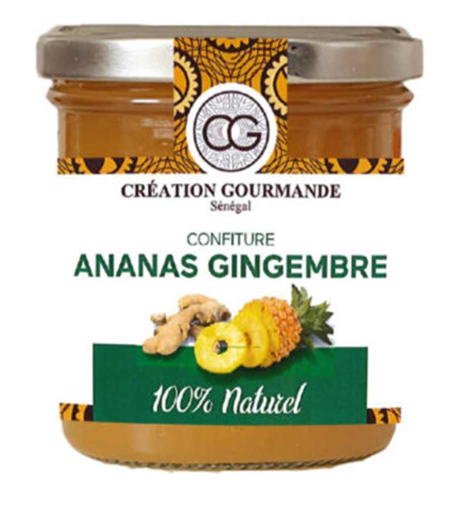 Pack Jams 4x30g Mango. Baobab. Bissap. Pineapple Coconut - Seneafood