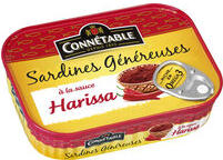 Sardinhas Generosas em Molho Harissa, 140g -CONNÉTABLE