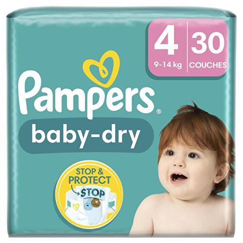 Babydroge babyluiers maat 4, 40 - PAMPERS