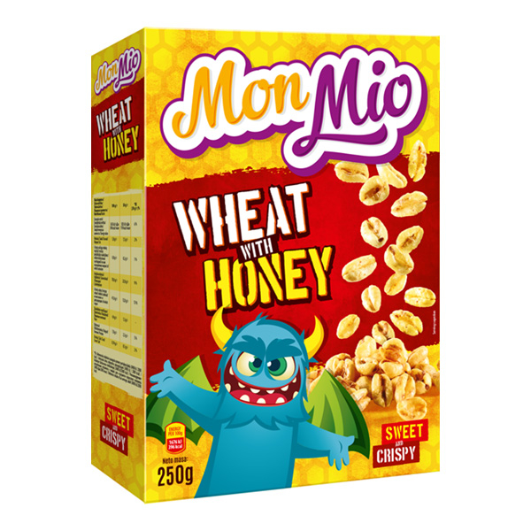 Cereal de trigo inflado con miel 250g - MONMIO