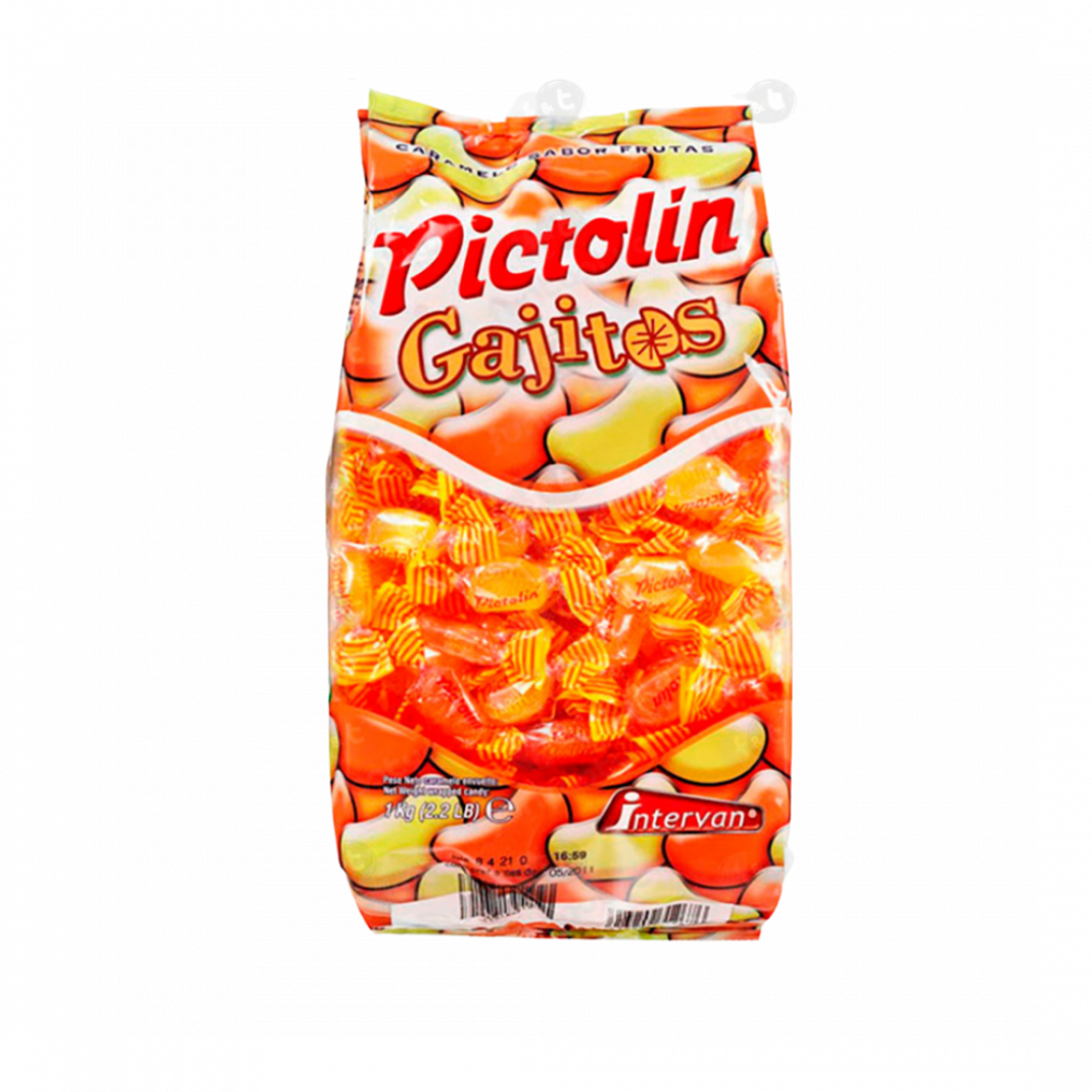 Pictolin Gajos - Slices Of Orange And Lemon Candies  - 1kg Bag X 12