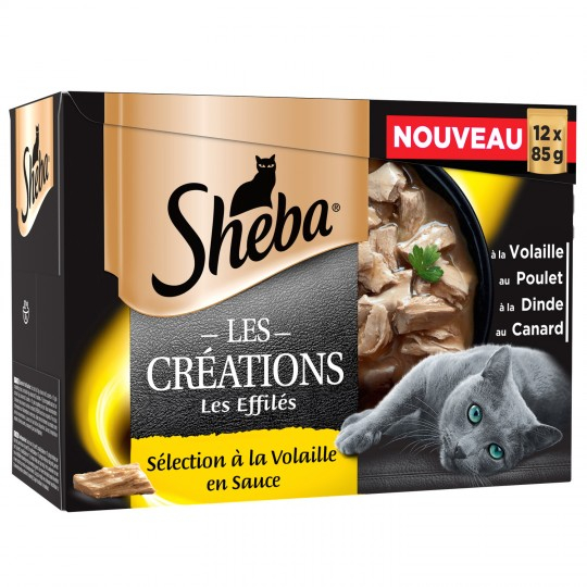 Paté di gatto e pollame 12x85g - SHEBA