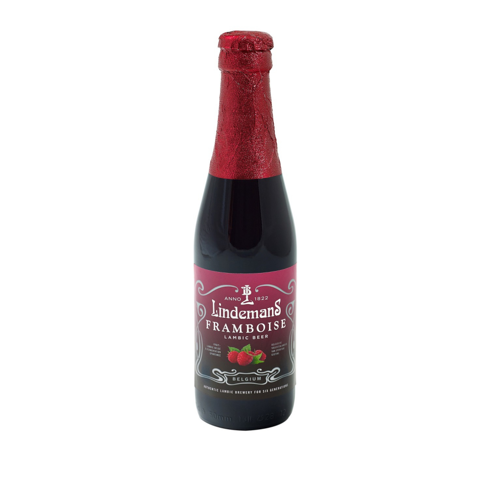 Bière framboise LINDEMANS la bouteille de 25cL