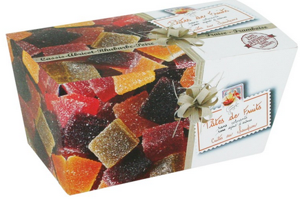 Pâte De Fruits 6 Parfums 
(fraise. Abricot. Rhubarbe. Cassis. Framboise. Poire) 300g - LUCIEN GEORGELIN