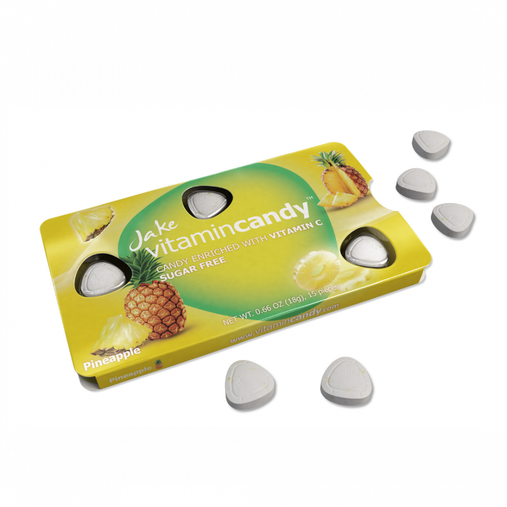 Jake Vitamincandy Pineapple Sugar Free Candy Enriched With Vitamin C