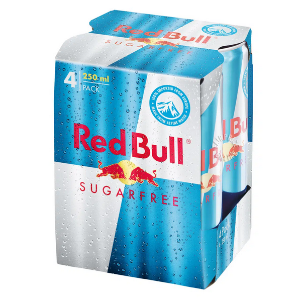 Boisson énergisante sans sucres 4x25cl - RED BULL