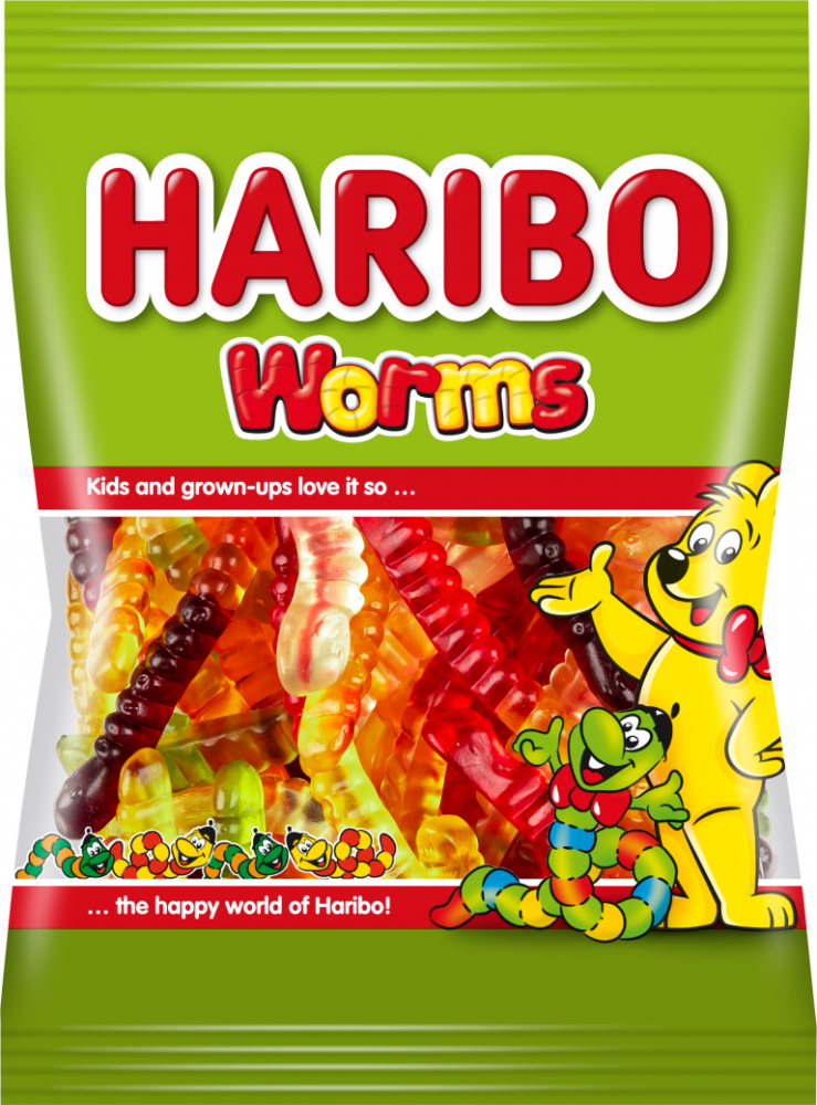Bonbon Worms 200 G - HARIBO